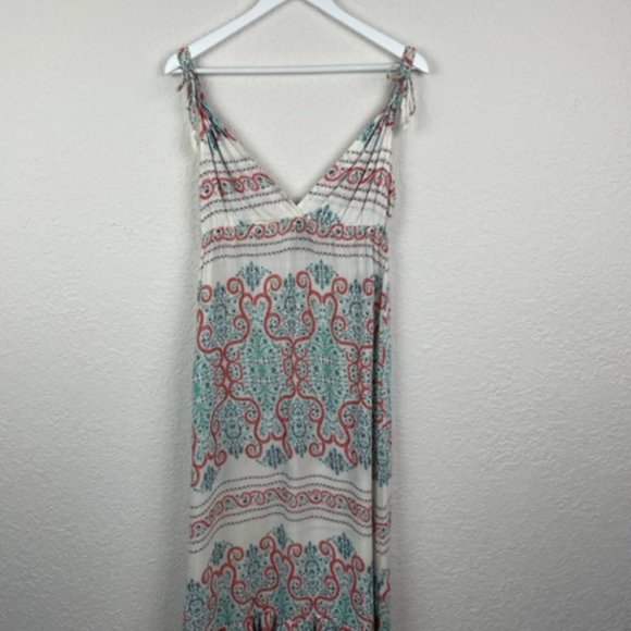 BILLBONG Womens 10 Beach Sundress Cover Up Tie Straps Multicolor Patterned - Picture 8 of 10